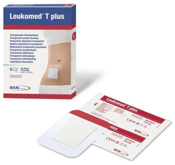 Пластир Bsn Medical Leukomed T Plus Medic 10 x 25 см 5 шт (4042809205138) - зображення 1