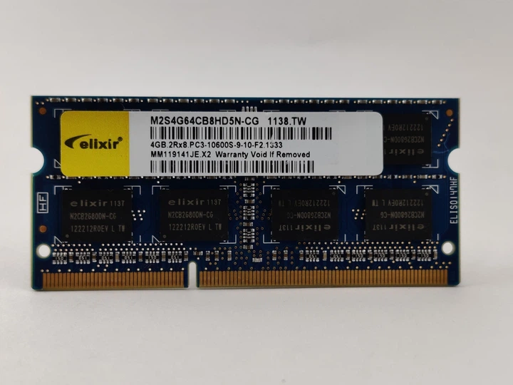 ★≪中古品≫elixir DDR3 PC3-10600U 4G 4枚[t110418] CFD Elixir DDR3 1333 メモリ PC3 - 10600U 9 10 B0 （W3U1333Q-4G