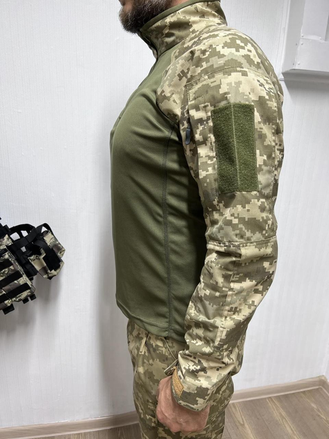 Тактическая рубашка убакс ubacs мужская боевая военная для ЗСУ размер L цвет пиксель - изображение 2