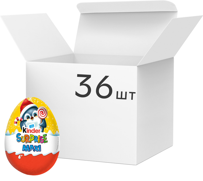 Упаковка Kinder Surprise Новогодний 20 г х 36 шт (8000500076033 ...