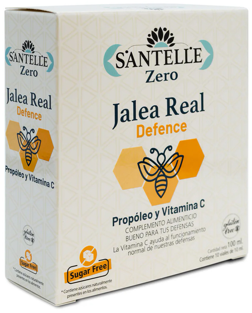 Дієтична добавка Santelle Zero Jalea Real Defence Con Propóleo y Vitamina C 10х10 мл (8412016373184) - зображення 1