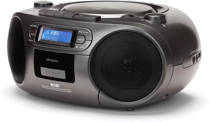Radioodtwarzacz Aiwa Boombox BBTC-660DAB/MG Szary (8435256897739) - obraz 3