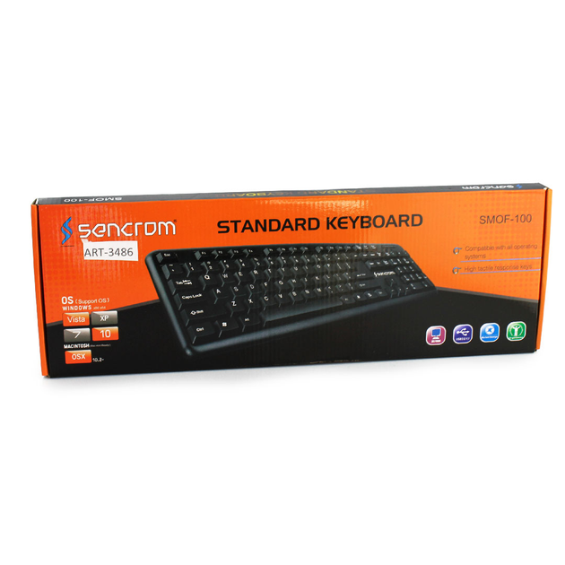 Клавіатура для комп'ютера провідна KEYBOARD (TC-01) / X1 / K107, Чорна (НФ-00007551) - зображення 3