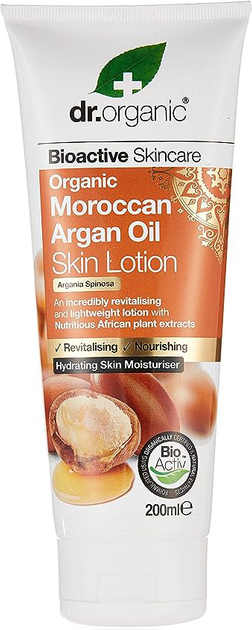 Emulsja do ciała Dr. Organic Moroccan Argan Oil Skin Lotion 200 ml (5060176674882) - obraz 1