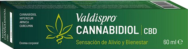Krem do ciała Valdispro CBD Cream With Cannabidiol 60 ml (8711744051891) - obraz 1