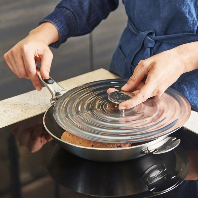 Універсальна кришка de Buyer Utensils 26-28 см сталева (3460.03) - Фото 3 Універсальна кришка de Buyer Utensils 26-28 см сталева (3460.03) - зображення 3