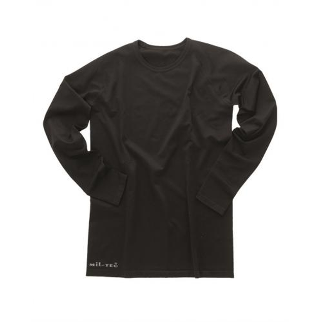 Потовідвідна футболка з довгим рукавом Sturm Mil-Tec Black L/XL (Чорний) Тактична - зображення 2