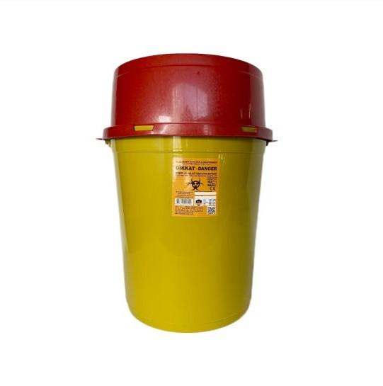 Контейнер для утилизации медицинских отходов 30 л, вторичный платик, желтый - изображение 2