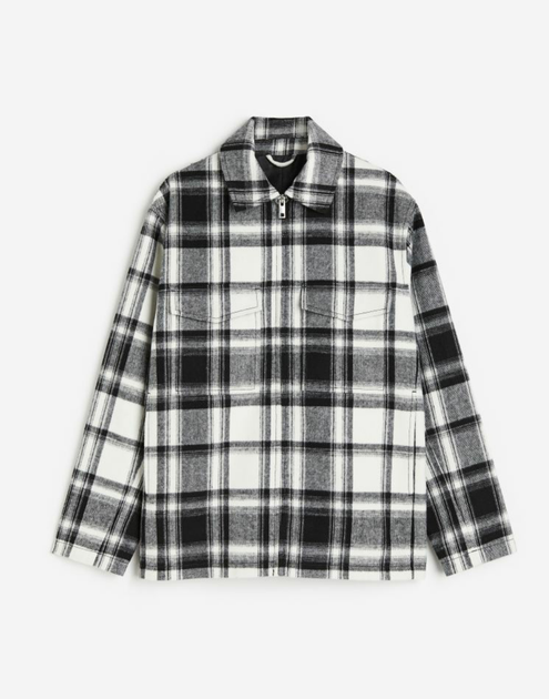Чоловіча куртка Regular fit H&M (56144) L Чорна - Фото 5 Чоловіча куртка Regular fit H&M (56144) L Чорна - зображення 5
