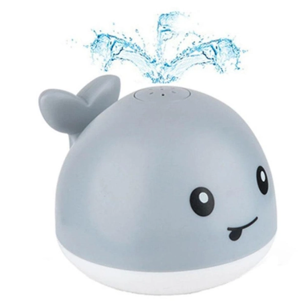 Игрушка для ванной TOPA Кит с подсветкой с фонтаном Spray Water Bath Toy Серый - Фото 3 Игрушка для ванной TOPA Кит с подсветкой с фонтаном Spray Water Bath Toy Серый - изображение 3