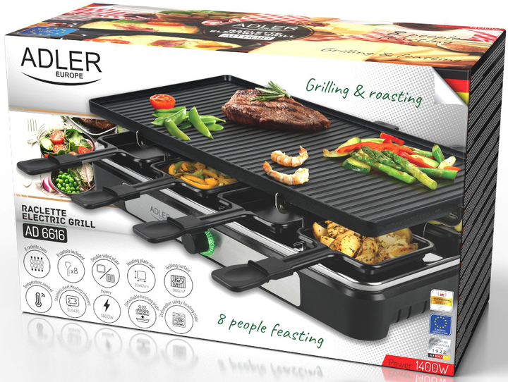 Гриль Adler AD 6616 Stainless Steel Black (5903887809962) - зображення 19