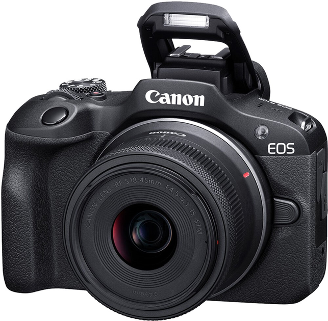 Фотоапарат Canon EOS R100 RF 18-45mm + RF55-210mm Black (6052C036) - зображення 4