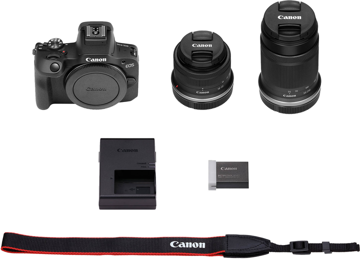 Фотоапарат Canon EOS R100 RF 18-45mm + RF55-210mm Black (6052C036) - зображення 18