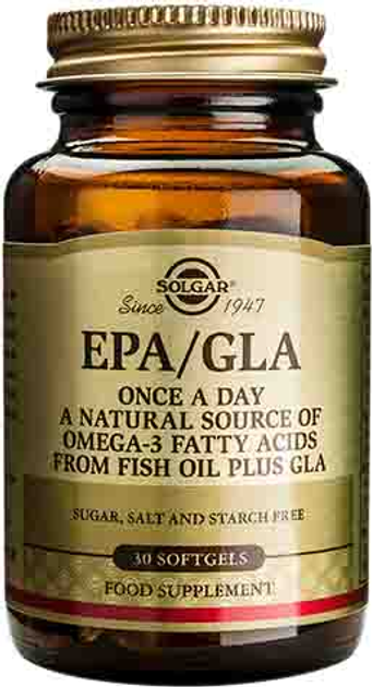 Suplement diety Solgar EPA/GLA Once A Day 30 Softgels (33984017665) - obraz 1