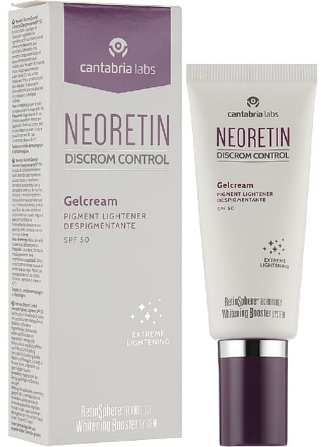 Zestaw przeciwsłoneczny Neoretin Discrom Control Gel Cream SPF 50 40 ml Set 5 Pieces (8436574362671) - obraz 2