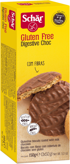Безглютеновое печенье Dr. Schar Digestive Choc 150 г (8008698004548 ...
