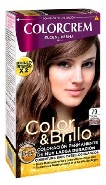 Farba kremowa z utleniaczem do włosów Eugene Perma Color & Shine 79 Caramel Blonde 60 ml (3140100391923) - obraz 1