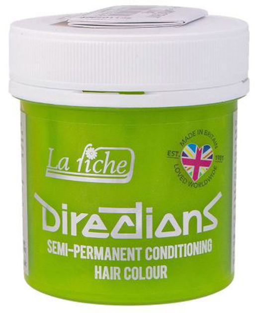 Farba kremowa bez utleniacza do włosów La Riche Directions Semi-Permanent Conditioning Hair Colour Fluorescent Lime 88 ml (5034843001844) - obraz 1