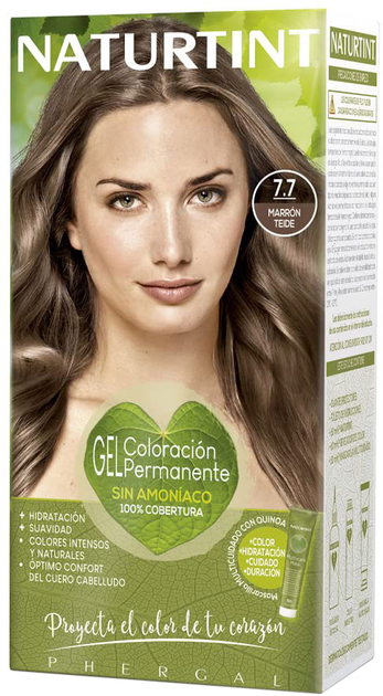 Farba kremowa bez utleniacza do włosów NATURTINT 7.7 Marrón Teide 170 ml (8436004840649) - obraz 1