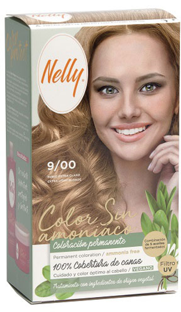 Farba kremowa bez utleniacza Tinte Pelo Nelly S-Amoniaco 9 Rubio Extraclaro 60 ml (8411322244430) - obraz 1