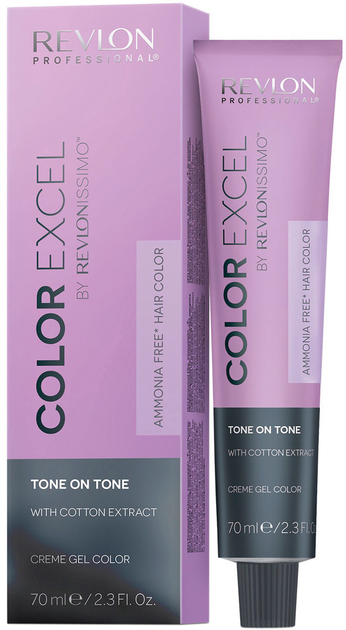 Farba kremowa z utleniaczem do włosów Revlon Professional Color Excel Creme Gel Color Tone On Tone 8.01 70 ml (8007376008472) - obraz 1