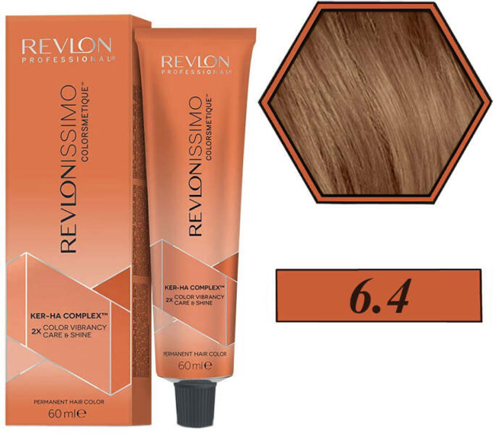 Farba kremowa bez utleniacza do włosów Revlon Professional Revlonissimo Colorsmetique 6.4 Dark Blonde Copper 60 ml (8007376057098) - obraz 2