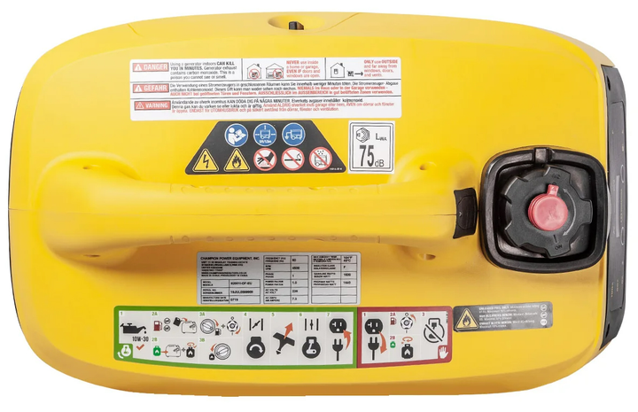 Inwerterowy generator benzynowy Champion The Mighty Atom LPG Dual Fuel 2000 W 1.6/2 kW (82001I-E-DF-EU) - obraz 7