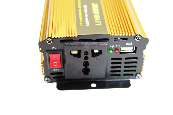 Преобразователь напряжения инвертор 5 Core 2000W DC/AC 12V-220V Gold (3_02492) - изображение 4