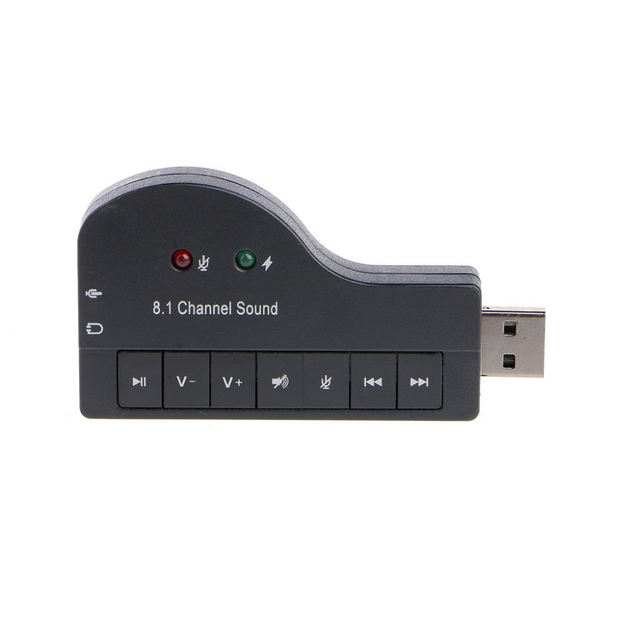 Звуковая карта RIAS 8.1 внешняя USB Piano Black (3_00623) - изображение 2