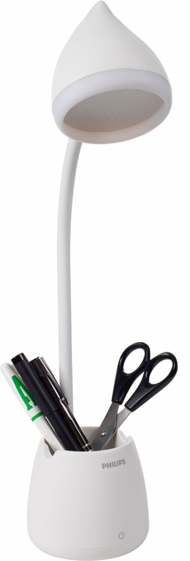 Настольная лампа Philips Led Reading Desk Lamp Hat 4.5W 3000/4000/5700K 1800Mah (Lithium Battery) Белая - изображение 4