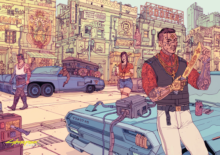 Puzzle Good Loot Cyberpunk 2077 Valentinos 1500 elementów (5908305231141) - obraz 6
