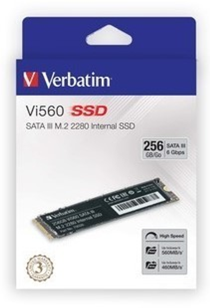 Накопичувач SSD Verbatim Vi560 S3 256GB M.2 TLC (49362) - зображення 4