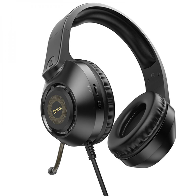 Игровые Наушники-гарнитура Hoco W108 Sue с RGB-подсветкой, Black купить ...
