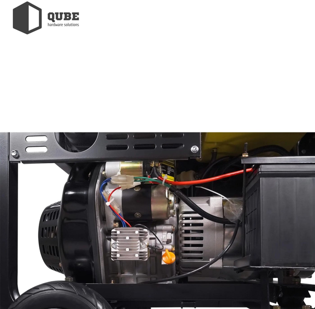Генератор дизельний QUBE QED7500XE 1-phase 5.0/5.5 кВт 12.5 л електричний старт - зображення 2