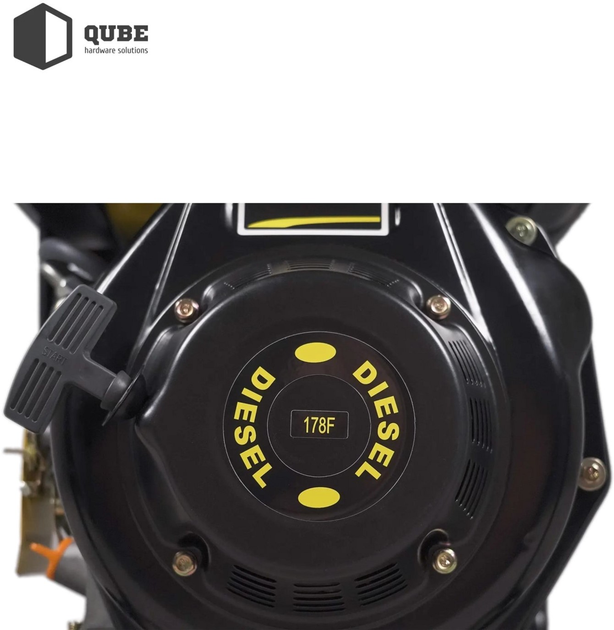 Генератор дизельный QUBE QED4000X 1-phase 2.6/3.0 кВт 12 л ручной старт - изображение 2