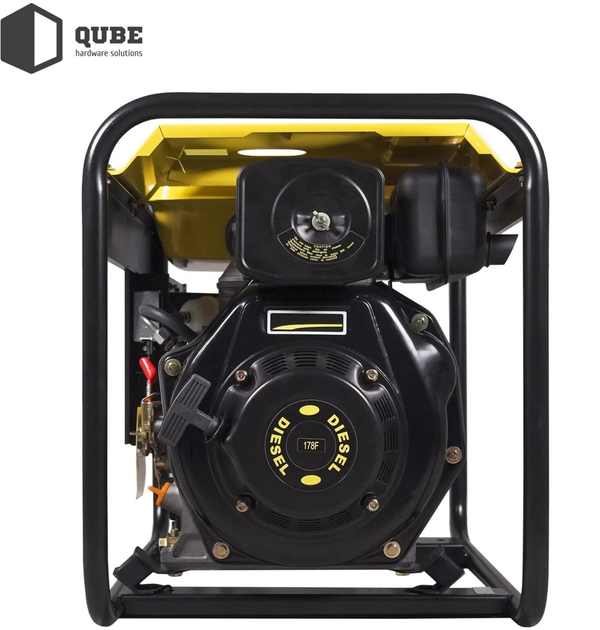 Генератор дизельный QUBE QED4000XE 1-phase 2.6/3.0 кВт 12 л электрический старт - изображение 10