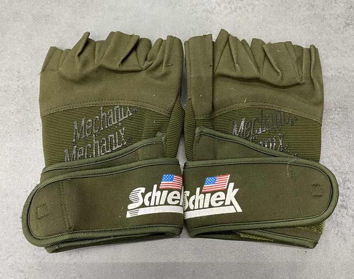 Перчатки тактические беспальцевые Schiek США Олива M - изображение 2