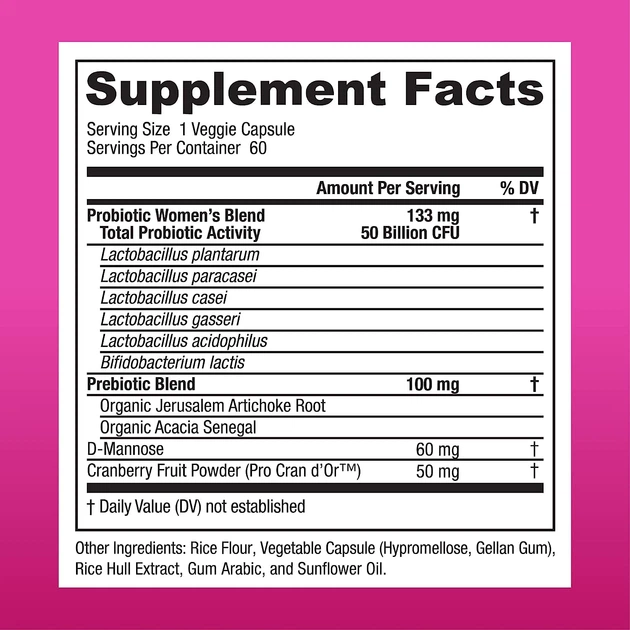 Пробиотики Physician's Choice Women’s Probiotic 50 Billion 60 капсул - изображение 2
