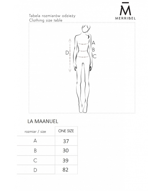 Sukienka na ramiączkach damska Merribel La Maanuel One size Czarna (5907621625672) - obraz 3