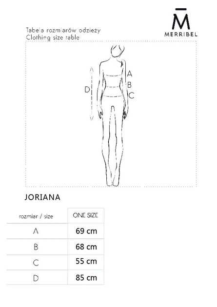 Плаття жіноче Merribel Joriana One size Бежеве (5907621629427) - зображення 6