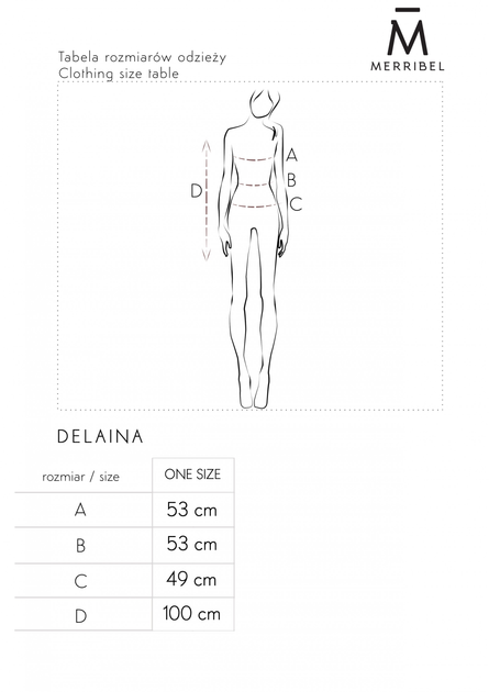 Kardigan damski długi Merribel Delaina One size Beżowy (5907621623999) - obraz 4