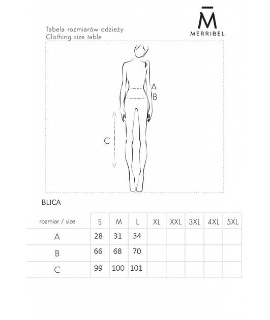 Сукня Merribel BLICA S/M Синя (5907621630935) - зображення 5
