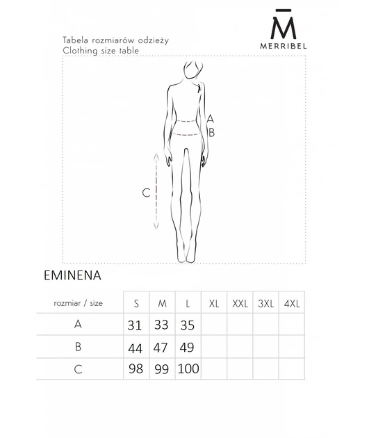 Legginsy damskie skórzane Merribel Eminena M Czarne (5907621631833) - obraz 7