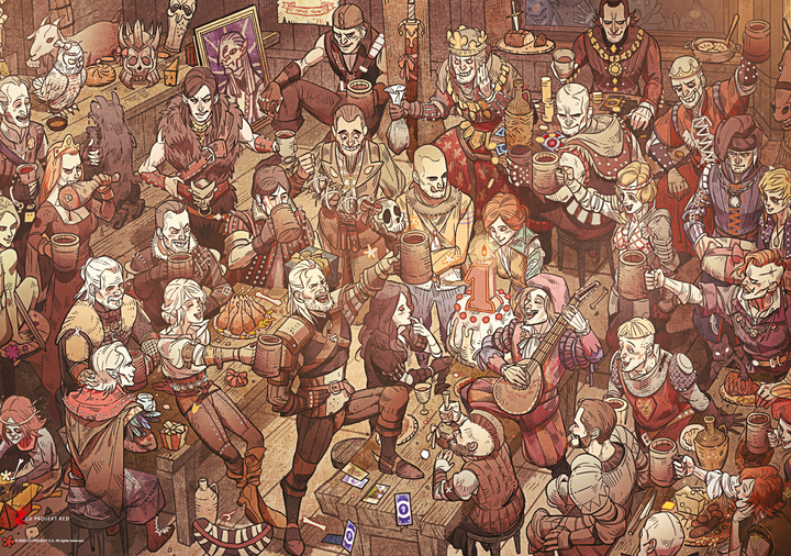 Puzzle Good Loot The Witcher Wiedźmin Birthday 1000 elementów (5908305233565) - obraz 6