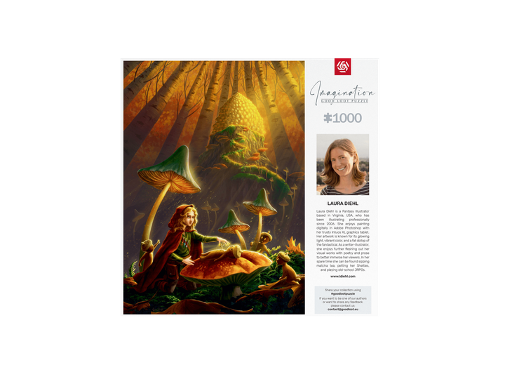 Puzzle Good Loot Imagination Laura Diehl Żołędziowa wróżka 1000 elementów (5908305239659) - obraz 5