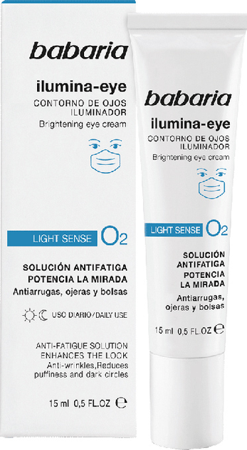 Krem do twarzy Babaria Ilumina-Eye Illuminating Eye Contour 15 ml (8410412100458) - obraz 1