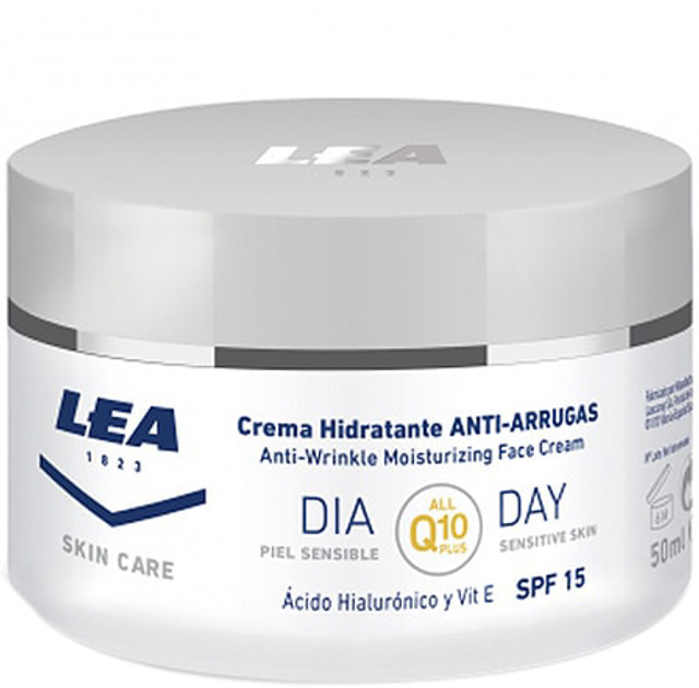 Крем Lea Crema Hidratante Antiarrugas Noche Q10 50 мл (8410737004103) - зображення 1