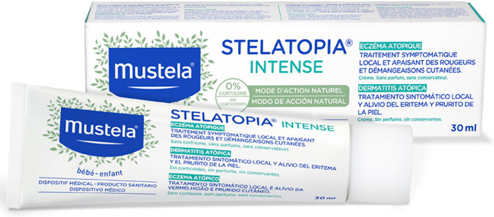 Krem do twarzy Mustela Stelatopia Intense 30 ml (3504105037598) - obraz 1