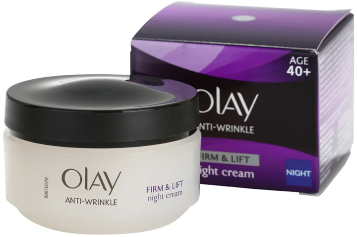 Крем для обличчя Olay Firm & Lift Anti-Wrinkle Night Cream 50 мл (5000174944662) - зображення 1