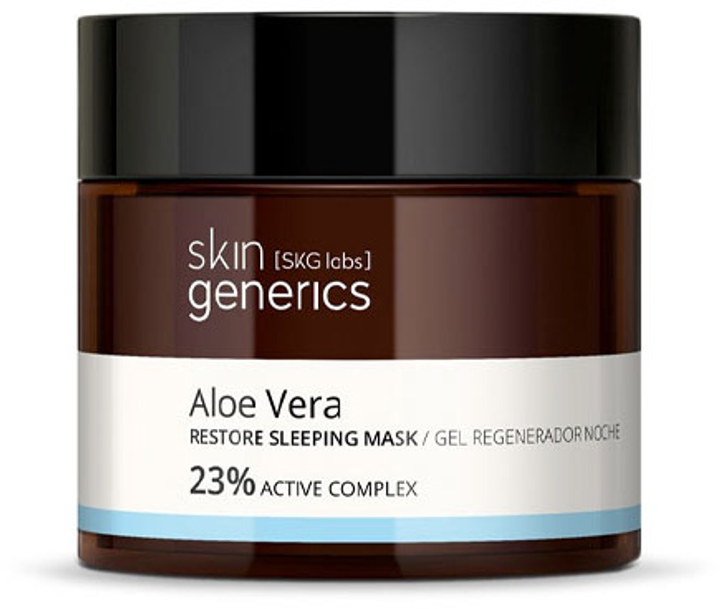 Гель для обличчя Skin Chemists London Generics Aloe Vera Restoring Night Gel Cream 23% Active Complex 50 мл (8436559340243) - зображення 2